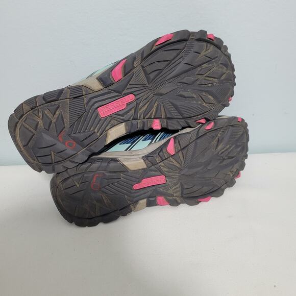 Merrell Moab FST Low Waterproof Hiking Shoes In Blue & Pink Size 6  121825-2824 - Picture 5 of 8